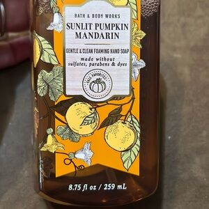NWT B&BW Sunlit Pumpkin Mandarin Gentle & Clean Foaming Hand Soap